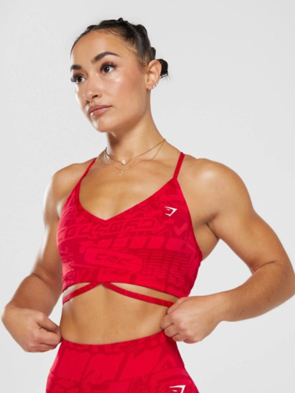 GYMSHARK Power Strappy Sports Bra Size S